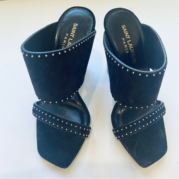 Saint Laurent Paris block sandal heels - Picture 5 of 8